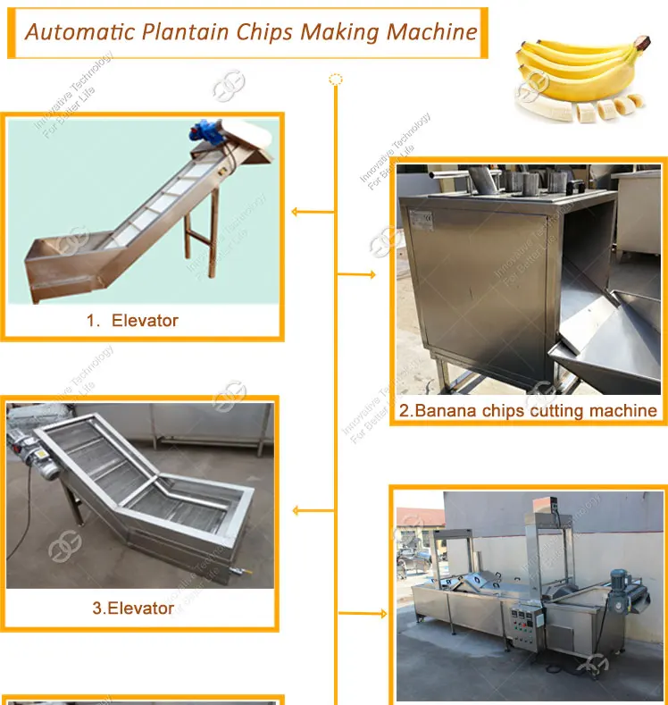 Fully Automatic Banana Processing Plant Philippine Plantain Chips Production Line Banana Chips 3369