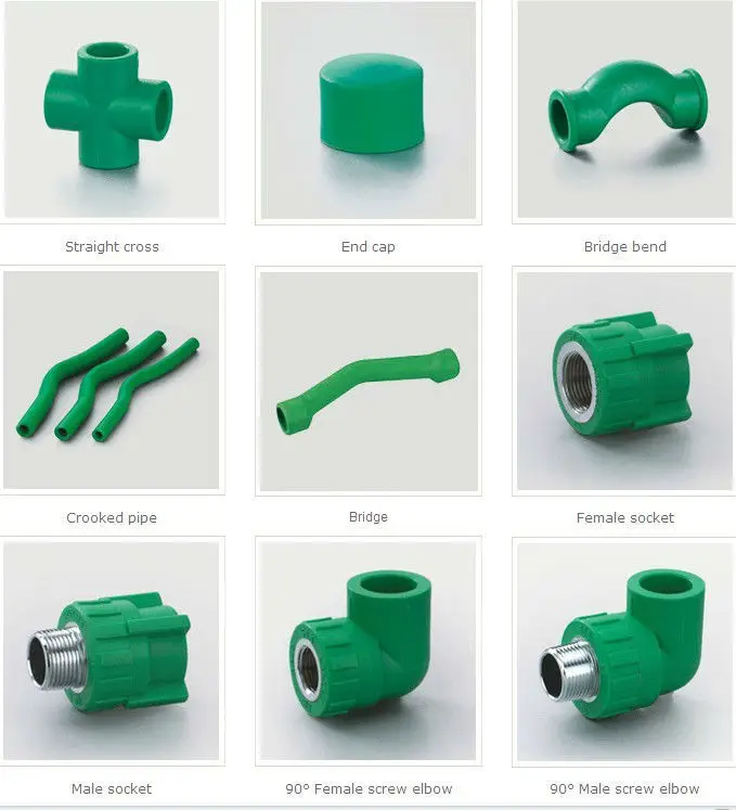 Ppr Equal Tee Green Plumbing Pipes Fittings - Buy Plumbing Pipe,Ppr ...