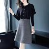 Fashion women long sleeve Winter Party ladies skirts Pretty steps
