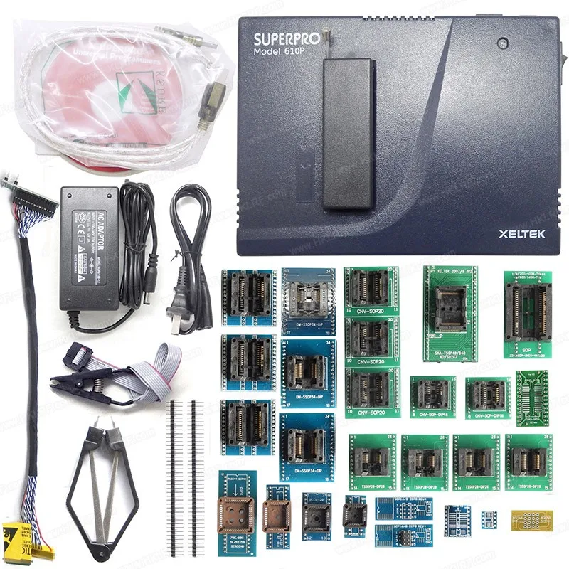 Xeltek Superpro Eeprom 610p Sp610 Universal Programmer + 28 Adapters ...