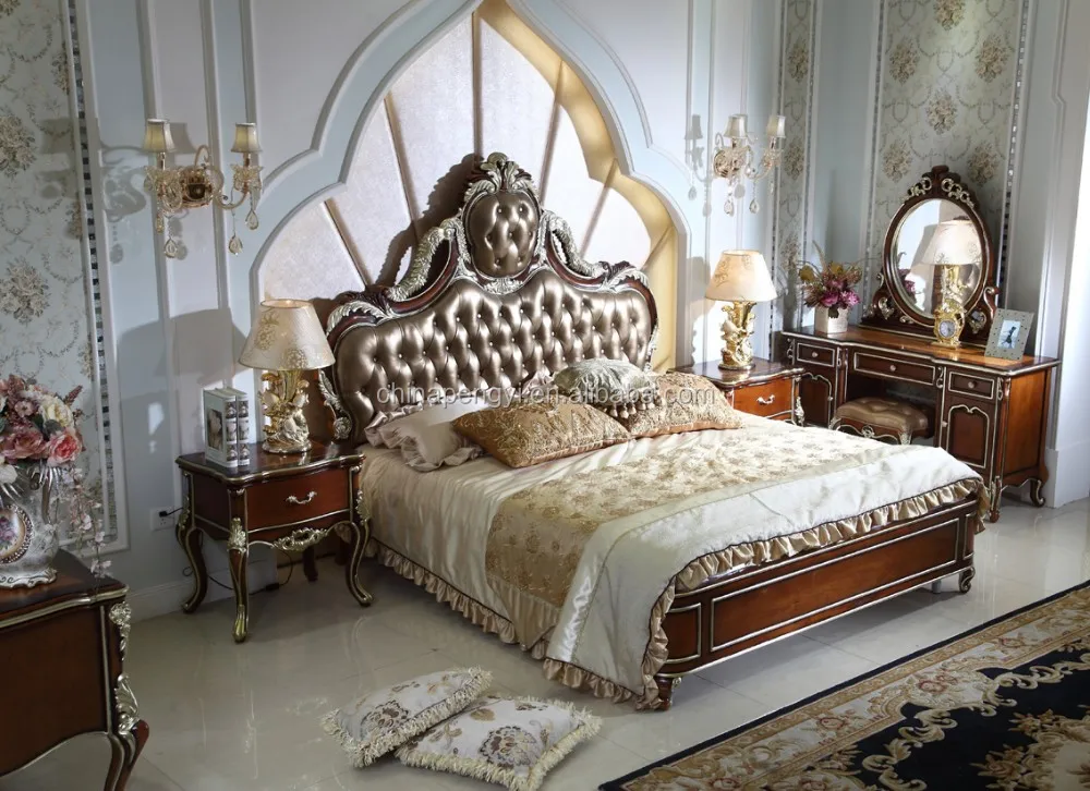 Italian French Rococo Luxury Bedroom Furnituredubai Luxury Bedroom