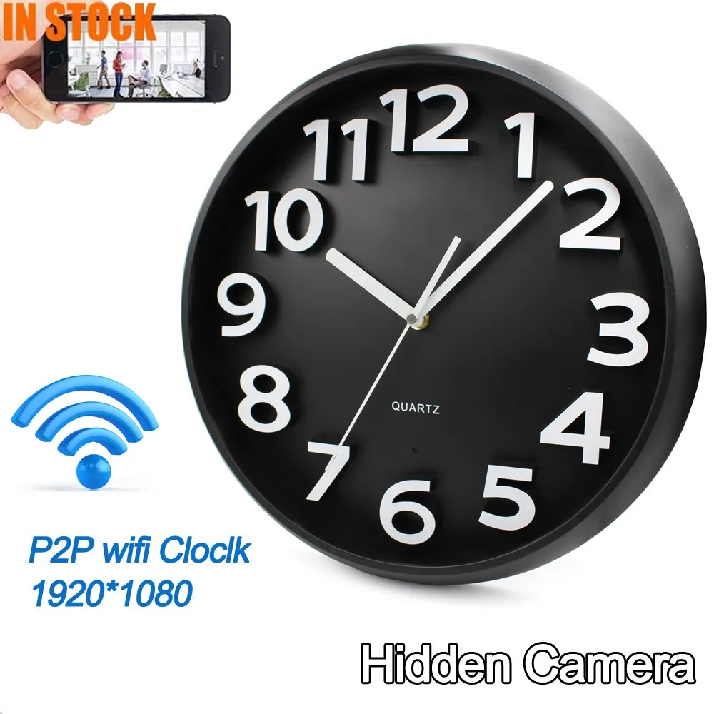 Hd 1080p Wifi Mini Hidden Spy Camera With Wall Clock - Buy Wall Hidden ...