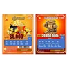 CMYK 4C custom scratch off card printing with customized design