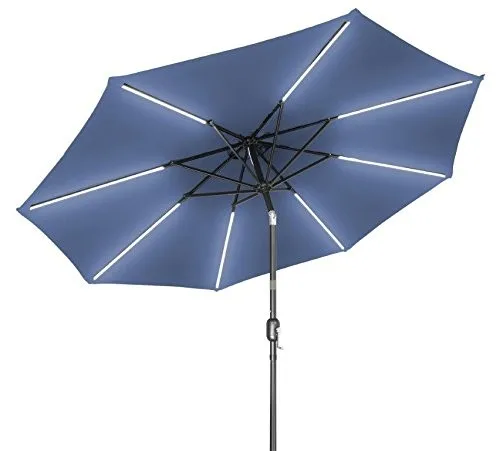 lighted half umbrella