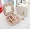 High quality travel Earrings Rings case / necklace travel box / Makeup Cosmetic Organiser Case Jewellery Storage