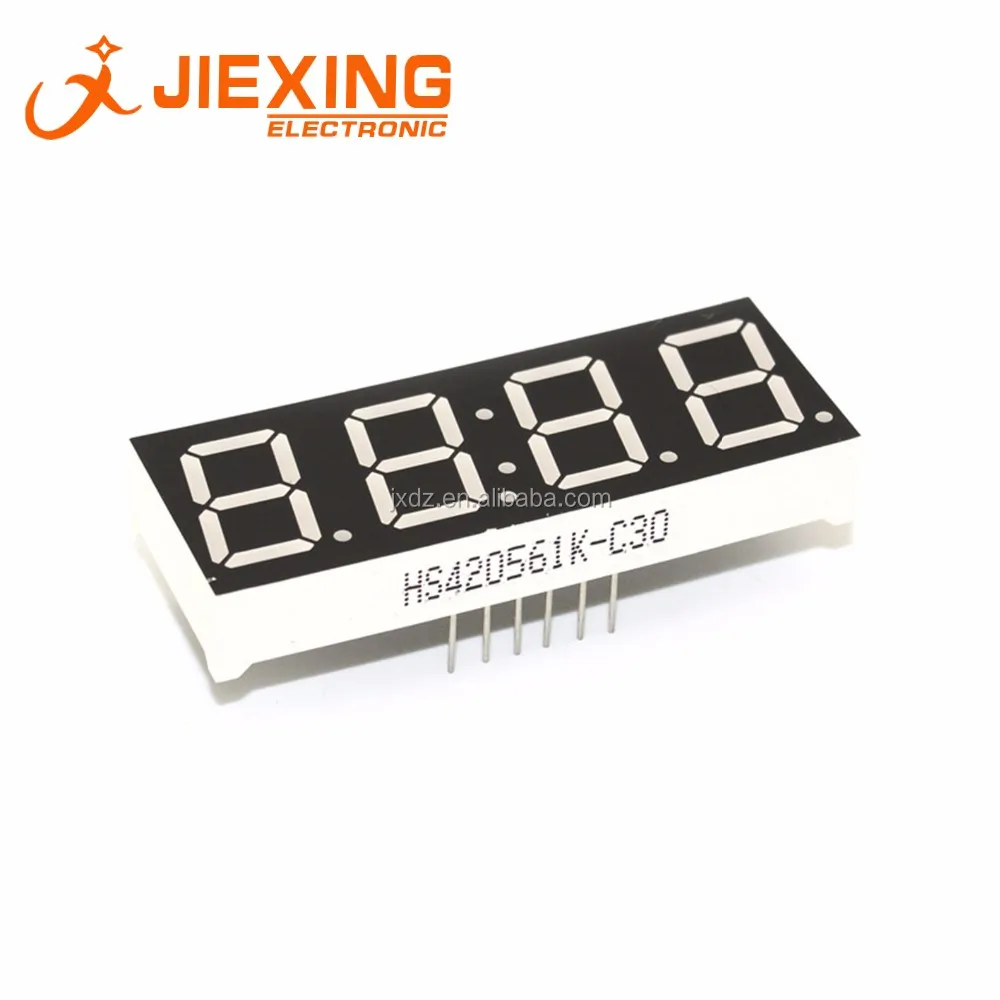 0.56 Inch Clock 7 Segment Led Display 4 Digits 5461as Common Cathode