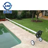 swimming above ground pool cover reel frame with solar stainless steel manual telescopic roller controller