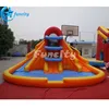 Giant Inflatable Water Slide with Water Pool , Inflatable Pool Slides for Inground Pools