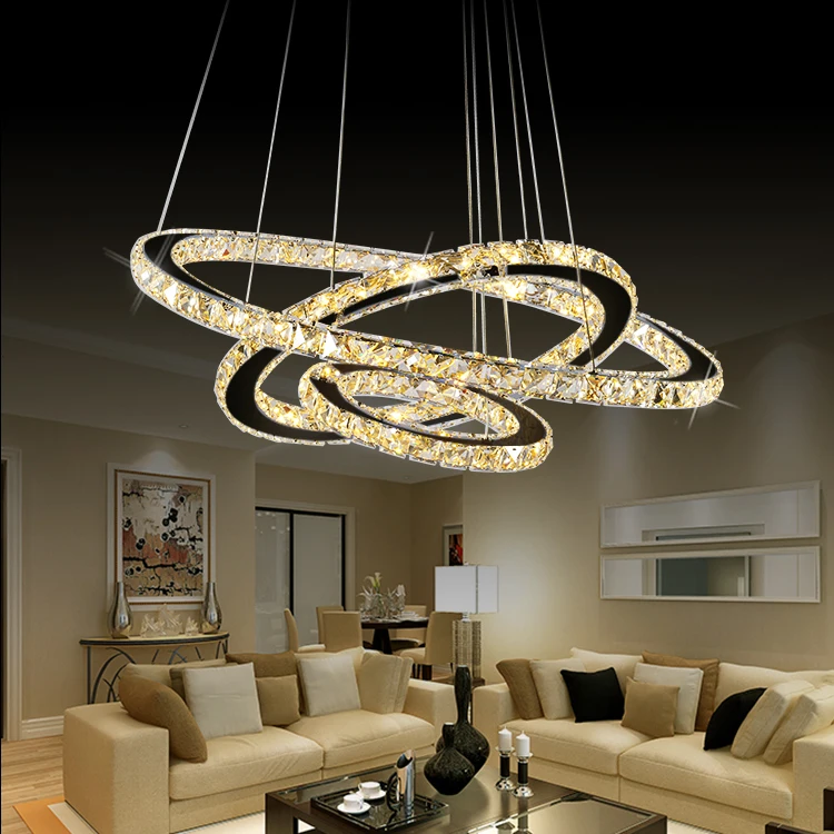 Xingjun Modern Round 3 Rings Crystal Pendant Light Contemporary Led Ceiling Light Buy Ceiling Light Contemporary Ceiling Light Crystal Pendant Light