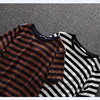 Manufacture OEM Men Stripped 100% Fine Cotton T-Shirts Streetwear