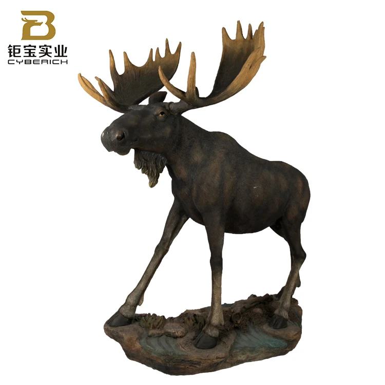 Realistic Moose Resin Animal Dear Outdoor Christmas Reindeer Decor Home Decoration Statues Buy Resin Christmas Deer Statues Elk Statues Christmas
