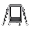 amplifier mount rack flight case equipment protective road case 2 side table stand support transport flight case heavy duty