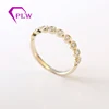 18k yellow gold small size 2.5mm moissanite diamond wed band ring