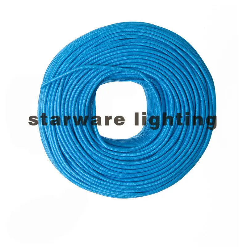 Colorful Textile Cable Cloth Covered Wire Electrical Wire Power Cable
