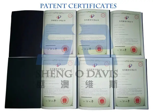 Patent certificates
