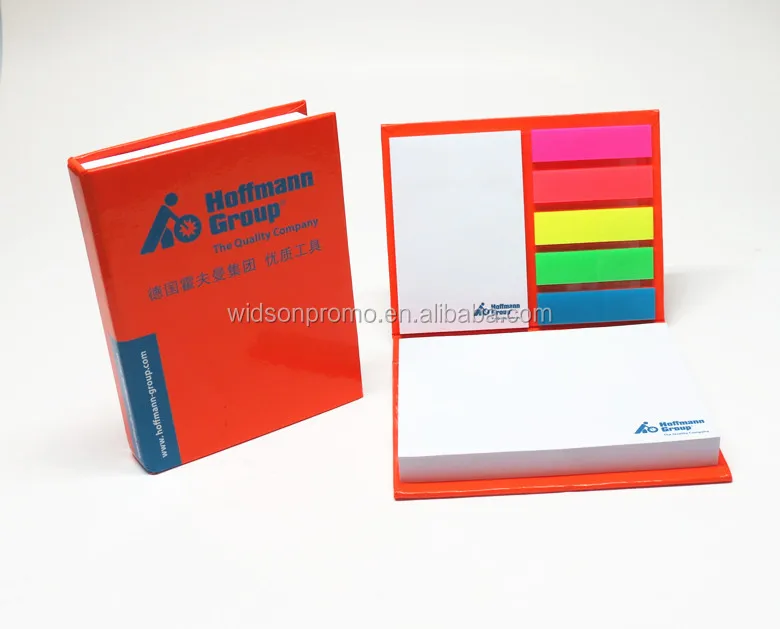 Promotional Pet Plastic Sticky Notes/ Hard Cover Sticky Notepad /pocket