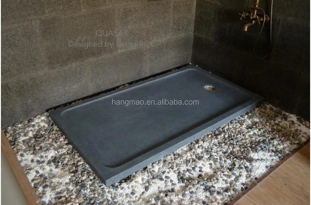 Wholesale Good Quality Natural Stone Yellow Granite Square Shower Tray