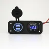 DC 12V 24V LED Digital Display Voltmeter for Car Motorcycle Boat Marine Truck Rv ATV (Blue Green Red LED