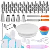 Wholesale Rotating Cake Decorating Supplies kit including turntable set Cake making Tools with Pastry Bag