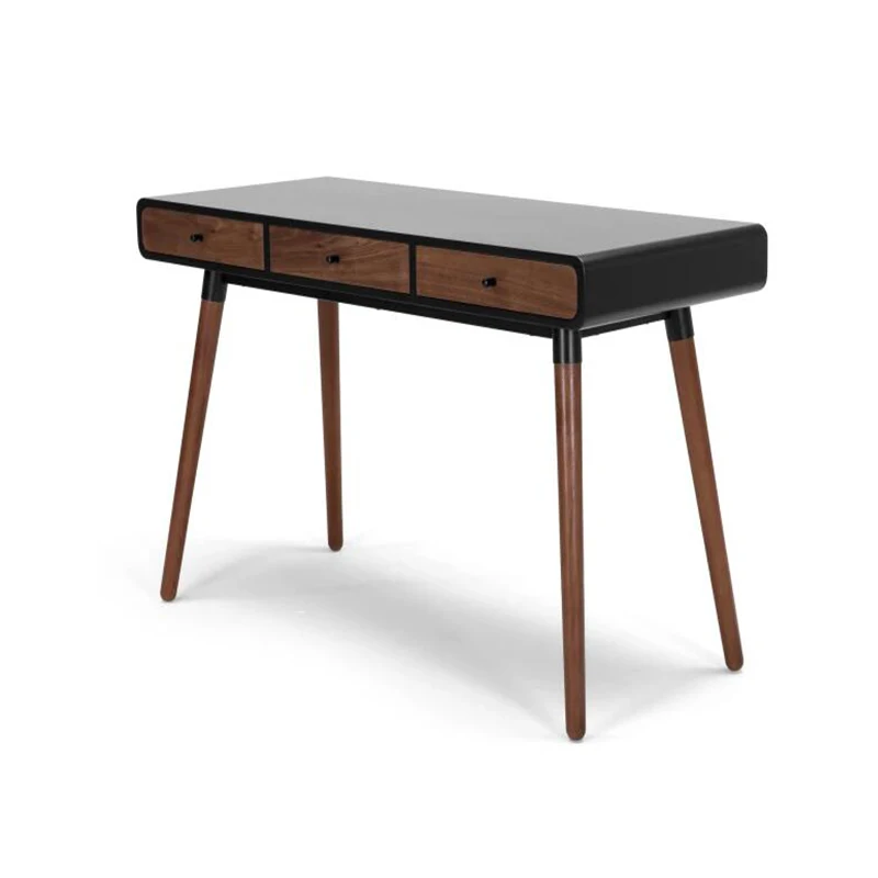 Scandinavian Black Painted Wooden Writing Desk Design - Buy Black ...