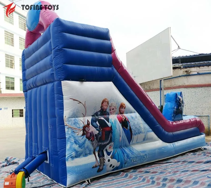 frozen inflatable water slide