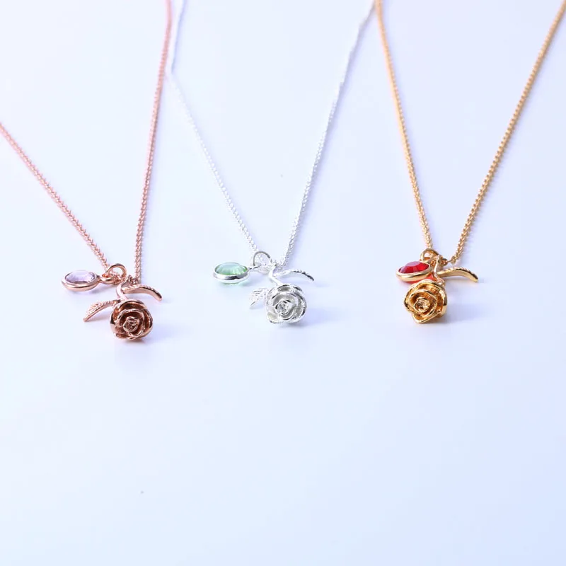 18k Gold Dipped Personalized Custom 12 Birthstone Necklace Final 3d ...
