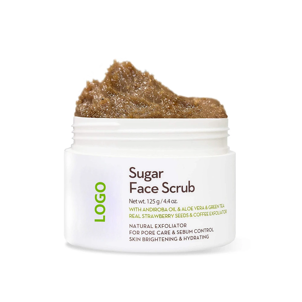 Private Label Natural Exfoliator Korean Sugar Face Scrub Buy Private