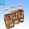 Food grade custom printed bread bag factory plastic bread packaging bag gusseted wicketed bread plastic bag design