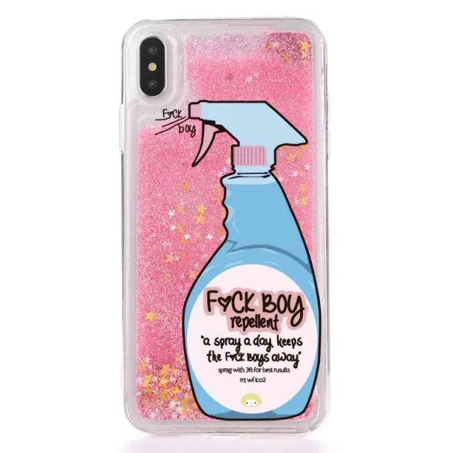 Funny Detergent UV Printed Silicone Liquid Shiny Sparkle Cell Phone Case For iPhone 11 X XS MAX