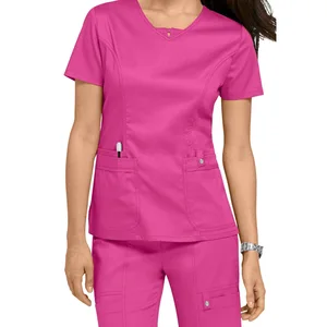 Wholesale Hospital Sexy Nursing Scrubs Uniform, 100% Polyester Scrubs Wholesale Hospital Sexy Nursing Scrubs Uniform, 100% Polyester Scrubs