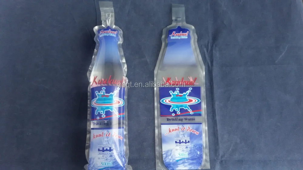 Water New Packing Style 330ml 400ml 500ml Pe Plastic Water Sachet Bags