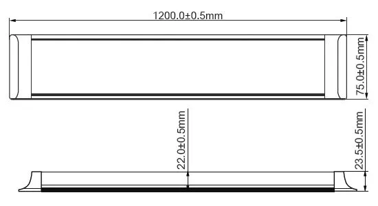 10w 18w 26w 36w led linear light 3500k led flat batten tube light