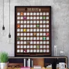 2020 new trends Christmas modern popular Custom 100 Beers Scratch Off Bucket List Poster for Sale