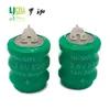 Environmental Friendly 3.6V 80Mah NI-MH Rechargeable Coin Cell 80H Nimh Battery