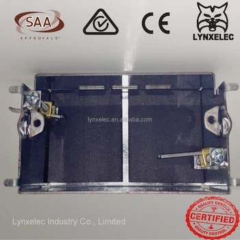 Australia 1 Gang Metal Fire Rated Wall Box With Sliding Nuts For