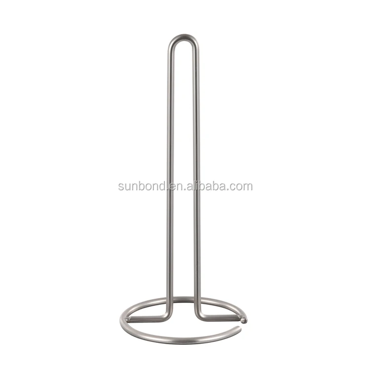 Brushed Nickel Toilet Storage Paper Towel Roll Holder Stand For Paper Towel Roll Holder Stand