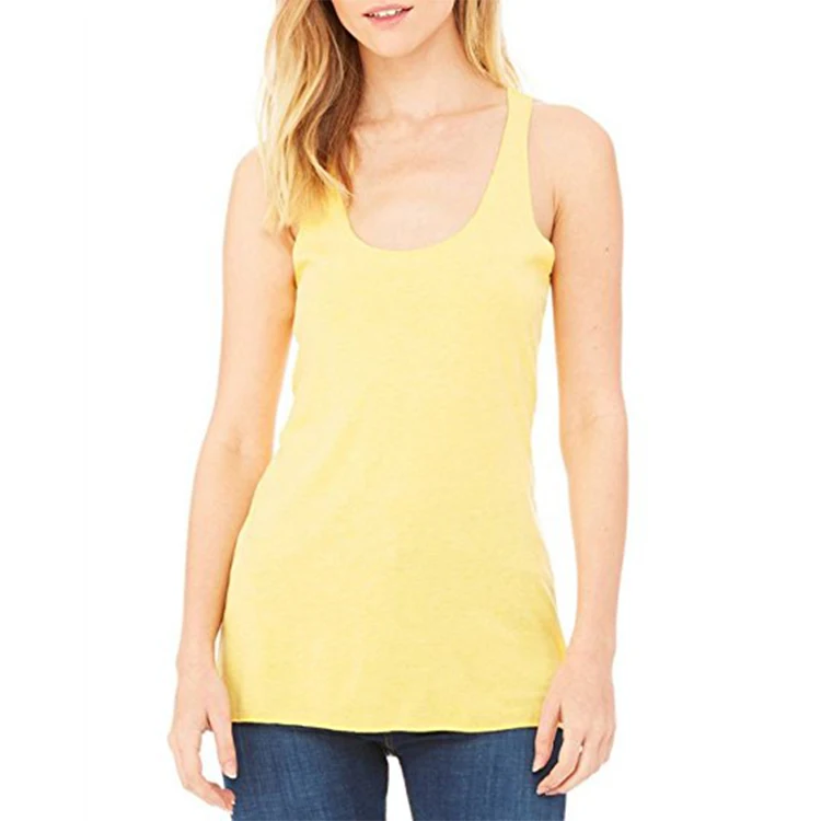 Wholesale Cheap Blank 100 Cotton Custom Design Racerback Tank Women