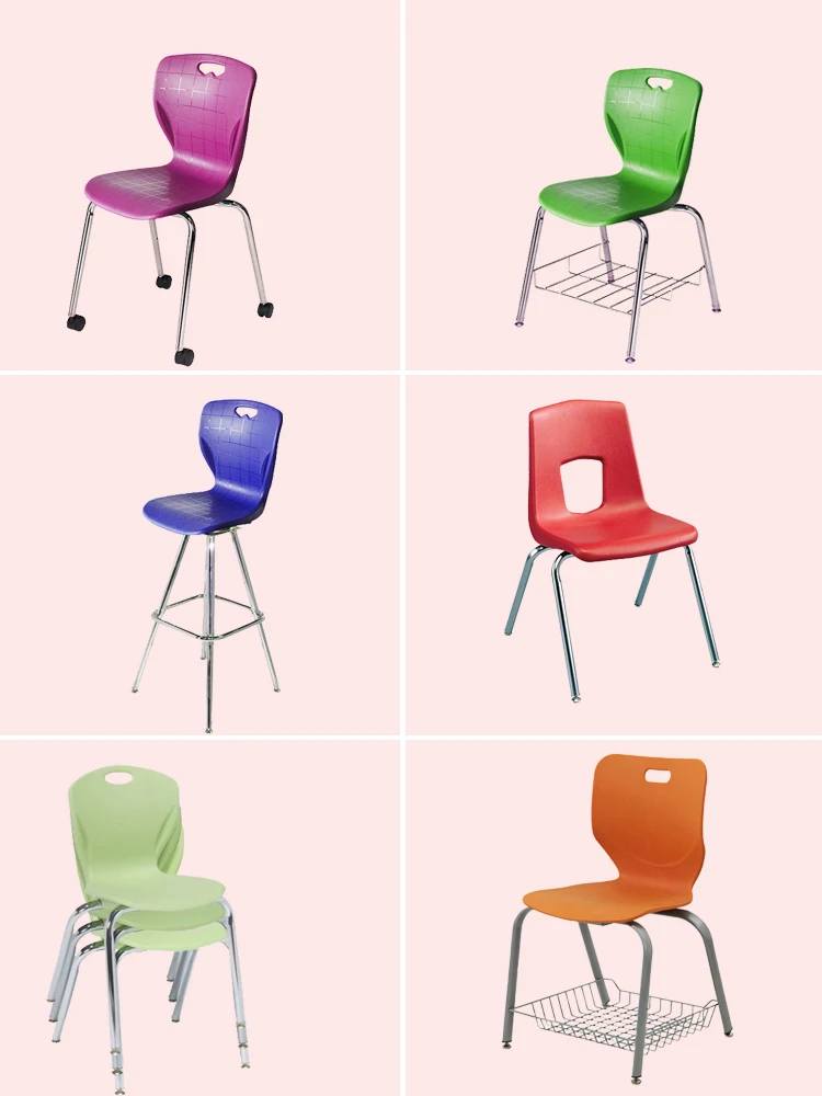 High Quality Steel Wooden Adjustable Height School Table Chair For