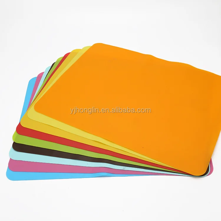Disposable Table Non Slip Silicone Rubber Baby Square Kids Plastic