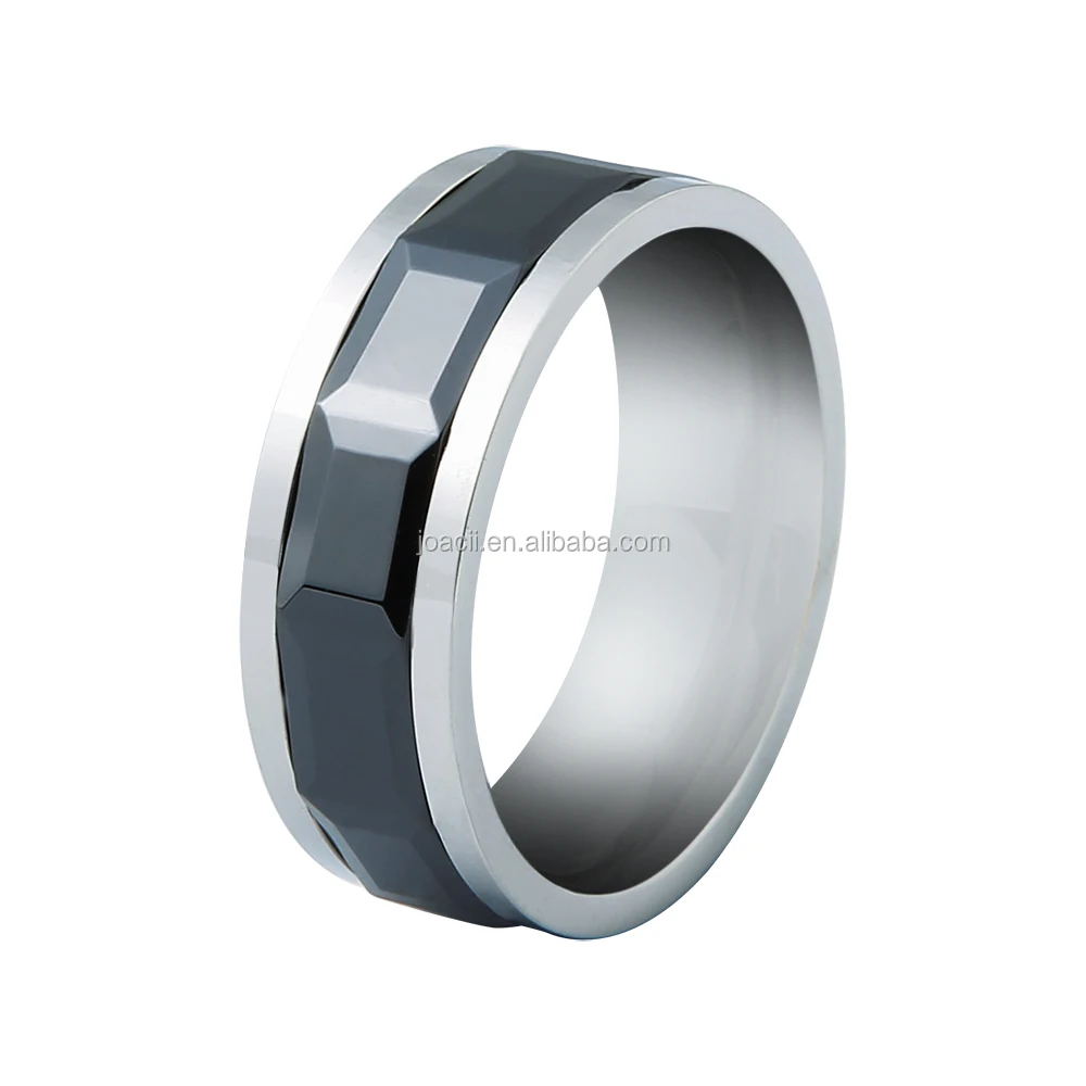 Joacii New Model Round Design Ring Stainless Steel Rings For Men With Vergoldeter Schmuck