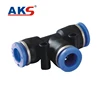 Union Triple Plastic Pneumatic Tube Fittings Plastic Union Triple Branch pneumatic inch size 5/32 1/2