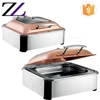 Shinelong kitchen Indian restaurant equipment decorative fancy hotel copper hydraulic electric induction chafing dish buffet