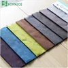 Textile factory 100% polyester woven colorful linen look upholstery fabric for sofa