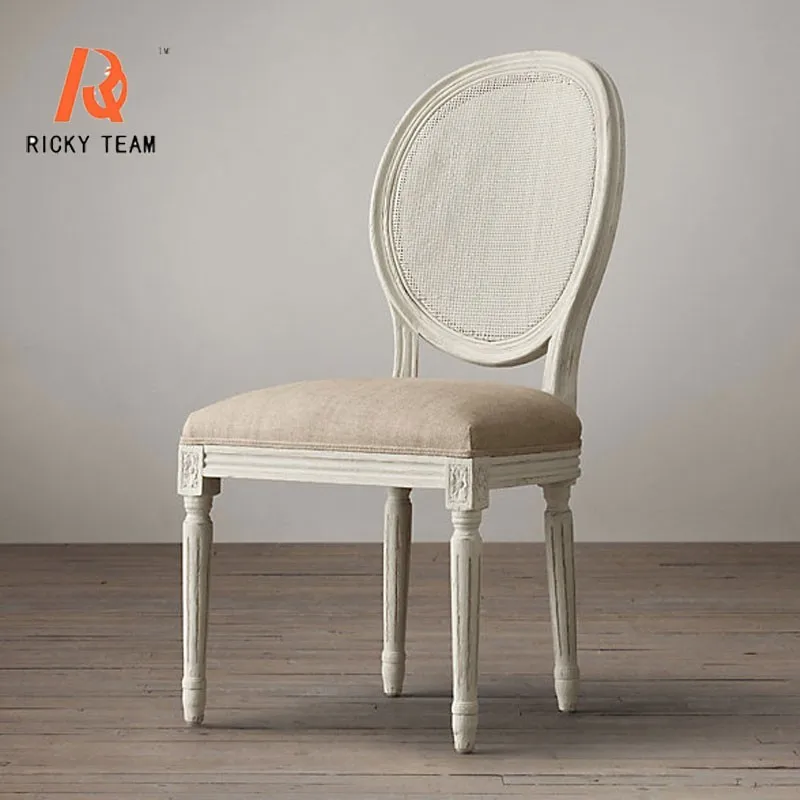 Round Back White Rattan Dining Chairs - Buy White Rattan Chairs,White
