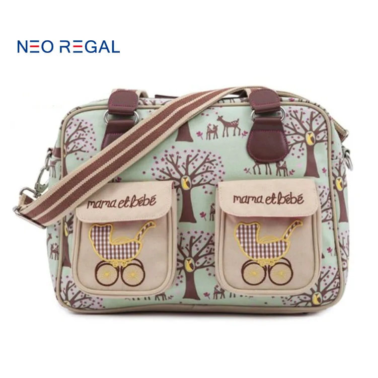 pink lining diaper bag