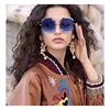 Fashion Cheap Brand Design Oversize Polygon Sunglasses Sun Glasses Couple Shades Rimless Color Sunglasses
