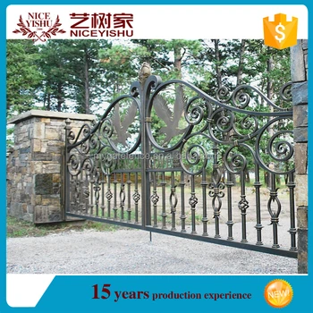 Galvanized Iron Sheet Gate Design For Villa/sliding Forge Iron Gate ...