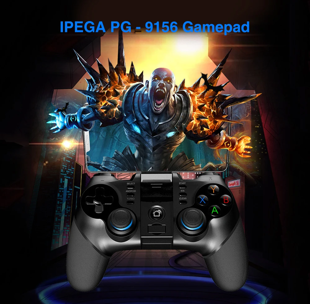 IPEGA Game Controller PG-9156 Wireless Gamepad With Holder Android Phone Joystick Joypad  Raspberry PI TV Box Game Pad