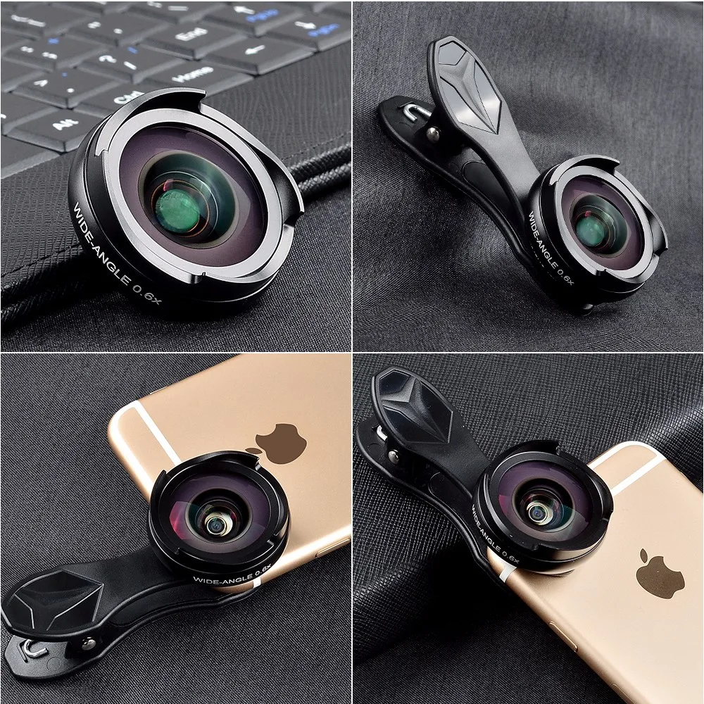 For Iphone Camera Lens Promacro Lens+wide Angle Lens Kit,Clipon Cell Phone Camera Lenses For