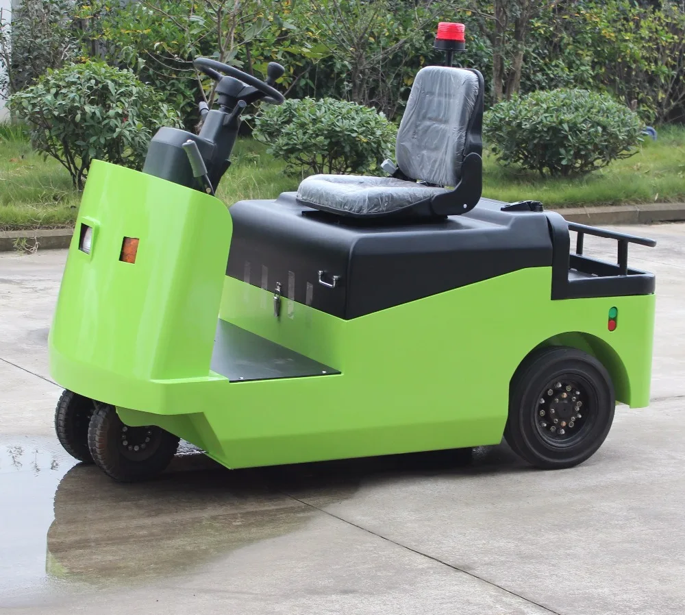 Warehouse Truck 6 Ton Capacity Electric Trail Towing Tractor